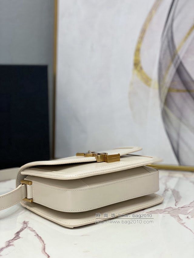YSL爆款女士包包 聖羅蘭經典款MONOGRAM金屬旋扣小號郵差包 YSL肩背斜挎包 634306  jjh1108